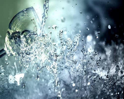 A clean glass of fresh drinking water representing daily hydration routine